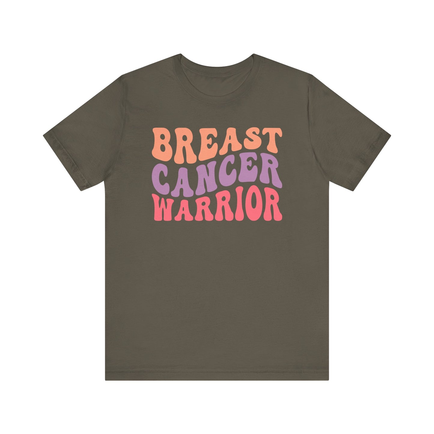 🎗️💪 Breast Cancer Warrior T-Shirt – Bold Retro Awareness Tee for Strength & Support 🌸