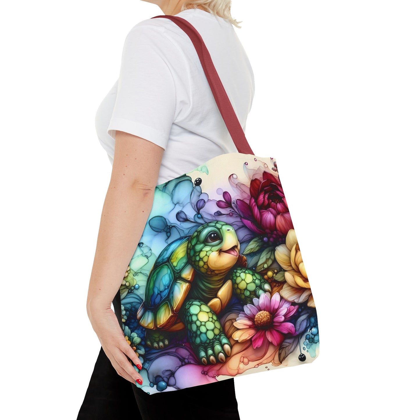 Bolsa de mano - Diseño de tortugas coloridas