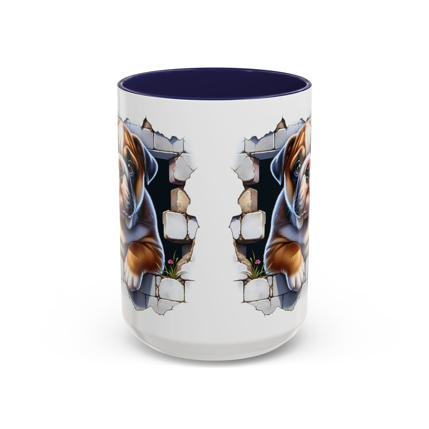 🐶☕ English Bulldog Puppy Accent Mug – Adorable Breakthrough Pup Design ✨rs (11/15oz)