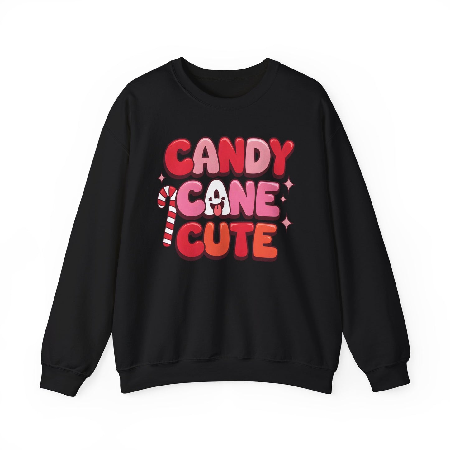 🎀🍭 Candy Cane Cute Women’s Christmas Sweatshirt – Soft, Cozy & Playful Holiday Style
