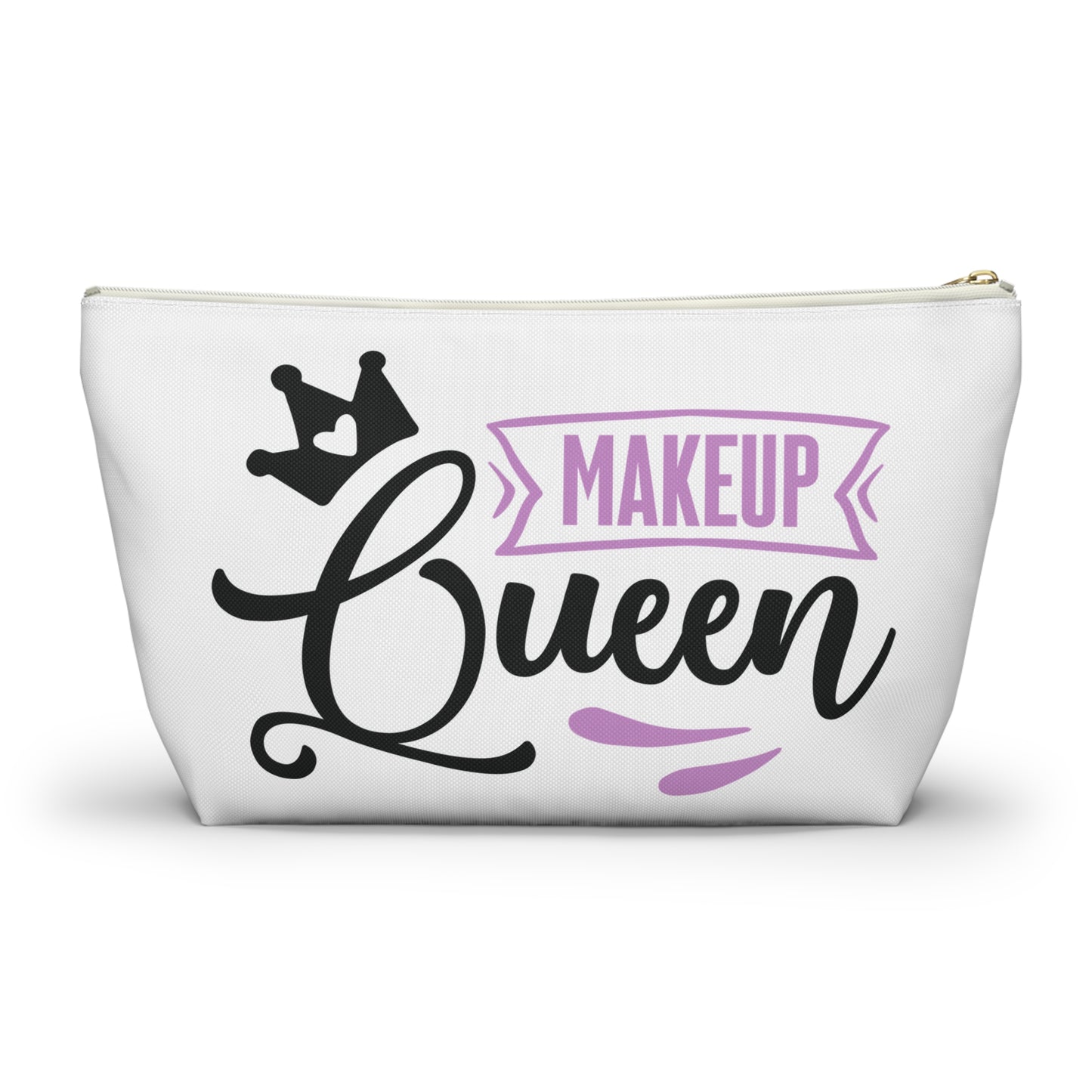 Accessory Pouch – "Makeup Queen" Purple Makeup Bag