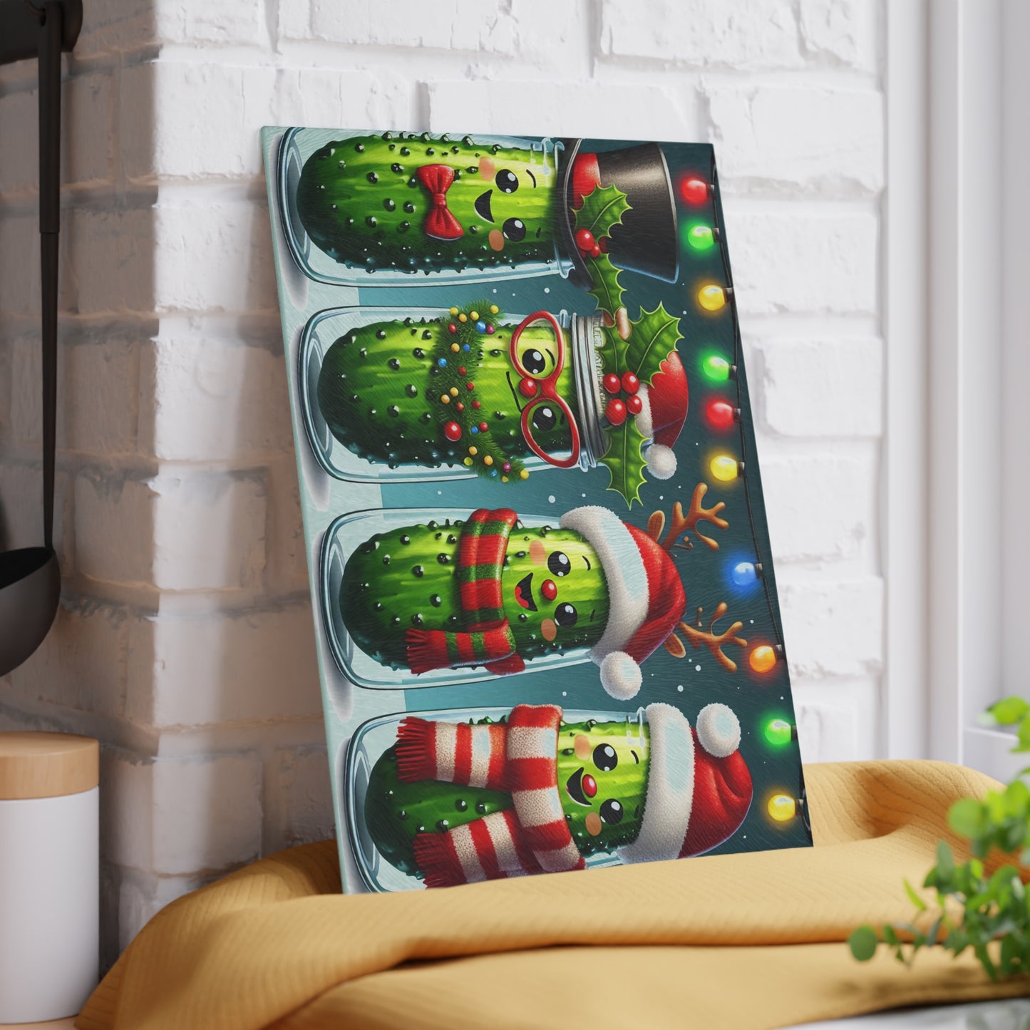 🥒🎄 Christmas Pickles Cutting Board – Holiday Cheer with a Crunchy Twist ✨🍴