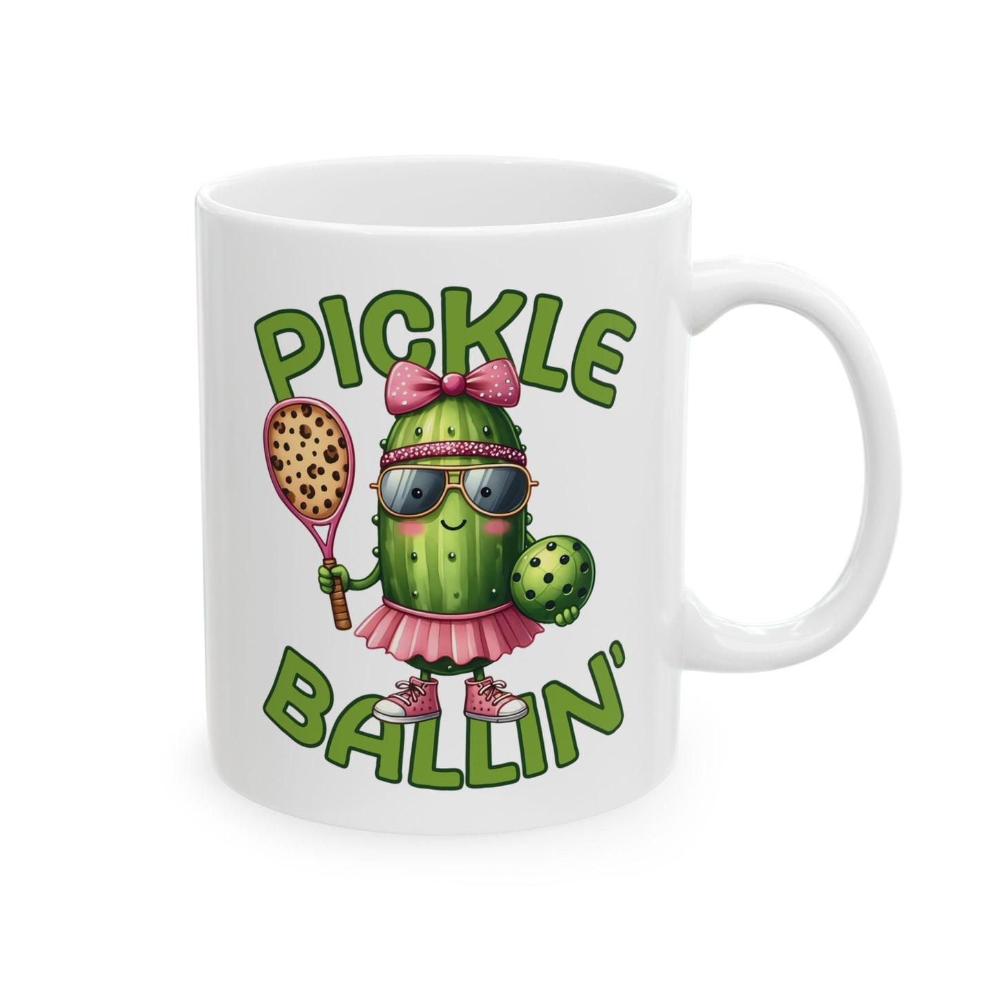☀️🥒 Pickle Ballin’ Coffee Mug – Serve Up Sass & Sips 🎾