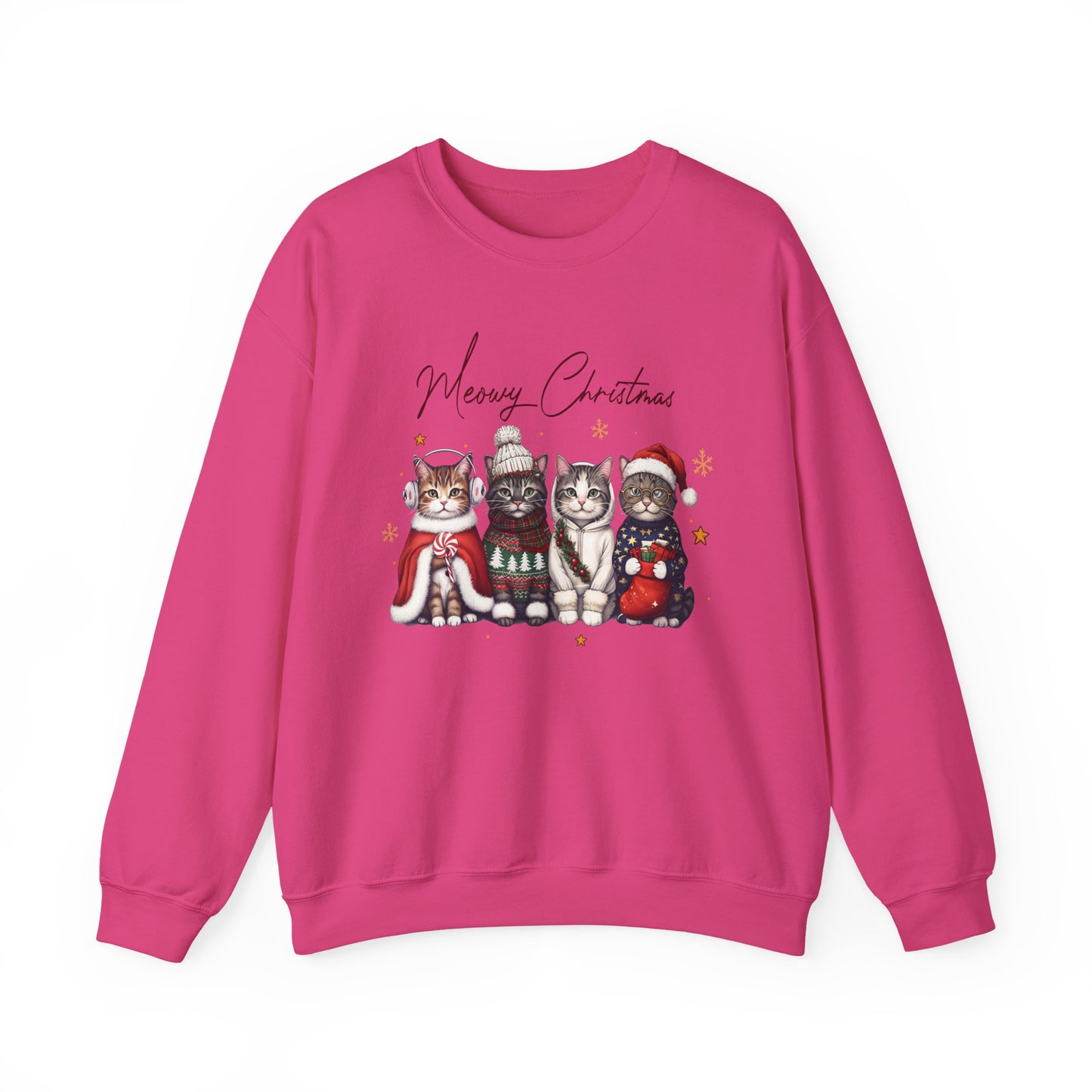 🐾✨ Meowy Christmas Sweatshirt – Festive Cats & Cozy Holiday Cheer 🎄🐱
