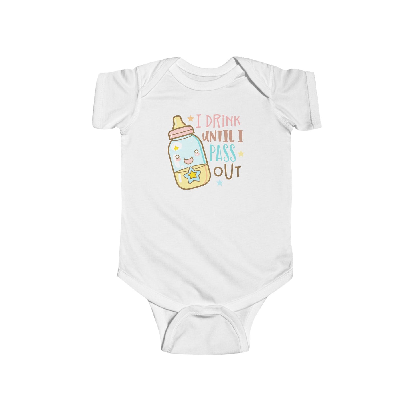 🍼 I Drink Until I Pass Out Baby Onesie – Funny Newborn Outfit 👶✨