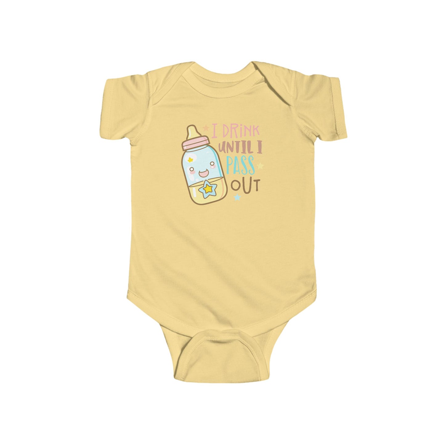 🍼 I Drink Until I Pass Out Baby Onesie – Funny Newborn Outfit 👶✨