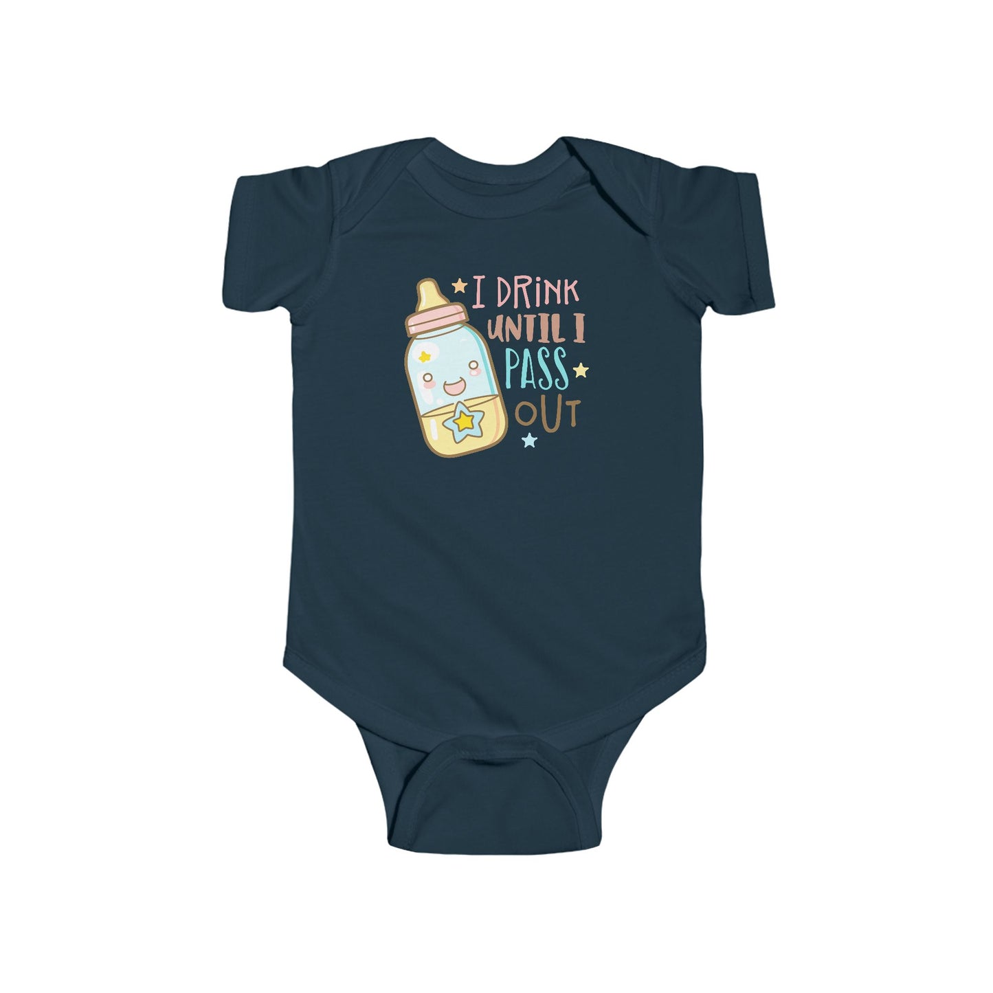 🍼 I Drink Until I Pass Out Baby Onesie – Funny Newborn Outfit 👶✨