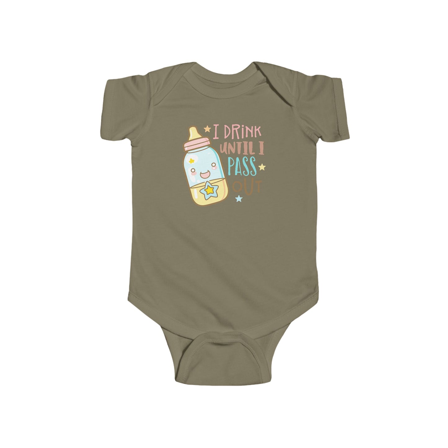 🍼 I Drink Until I Pass Out Baby Onesie – Funny Newborn Outfit 👶✨
