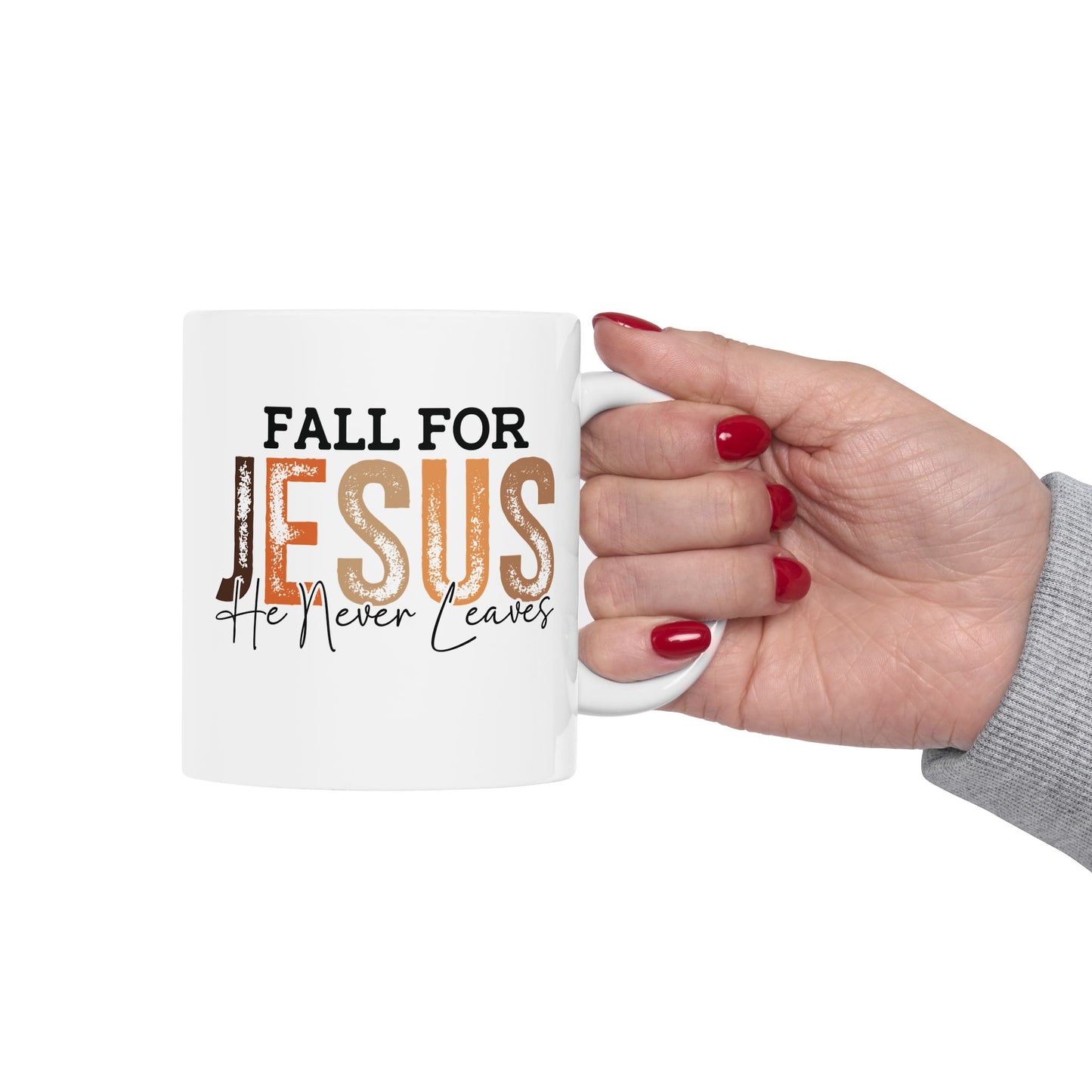 🍂✝️ Fall for Jesus Mug – Faith & Autumn Coffee Cup ☕🍁
