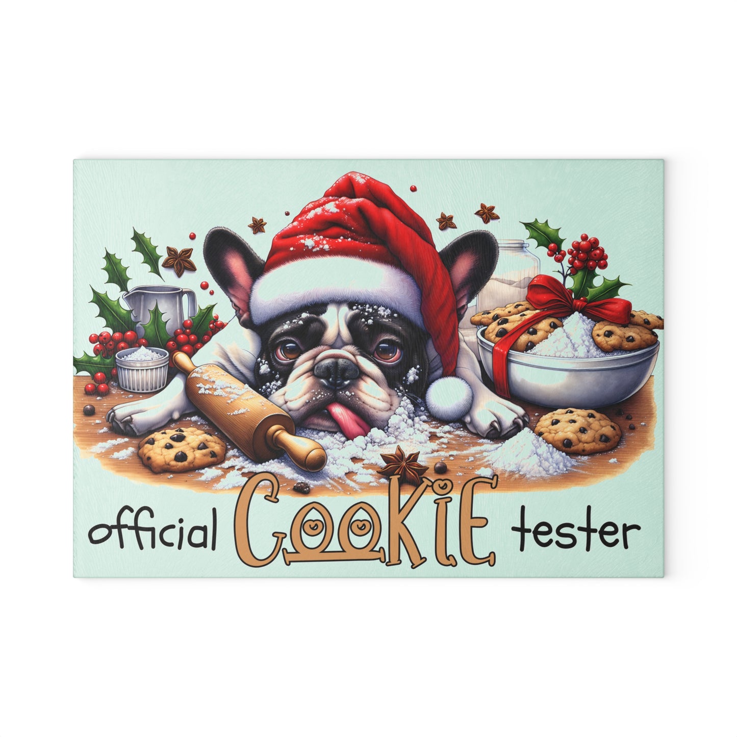 Official Cookie Tester Boston Cutting Board – Holiday Baking Fun for Your Kitchen