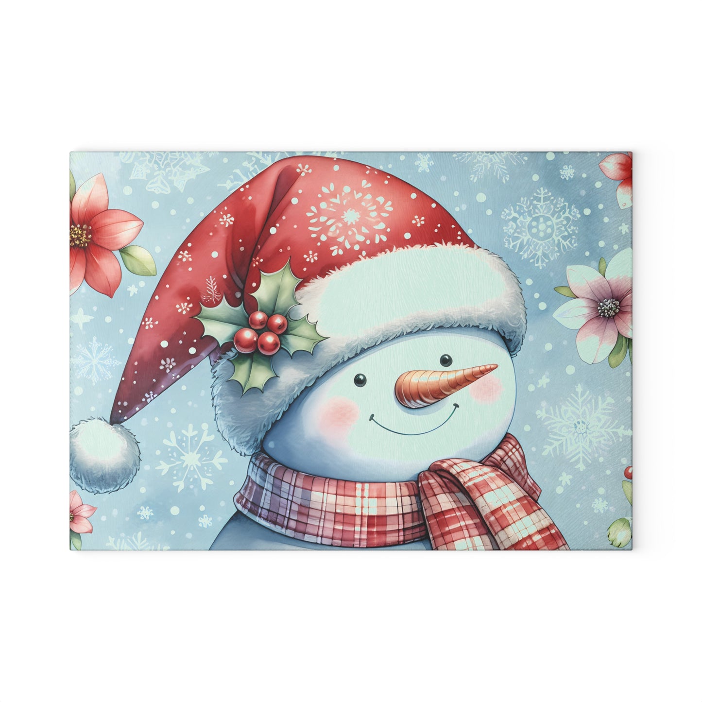 ⛄❄️ Snowman Christmas Cutting Board – Cozy Winter Charm for Your Holiday Kitchen 🎄✨