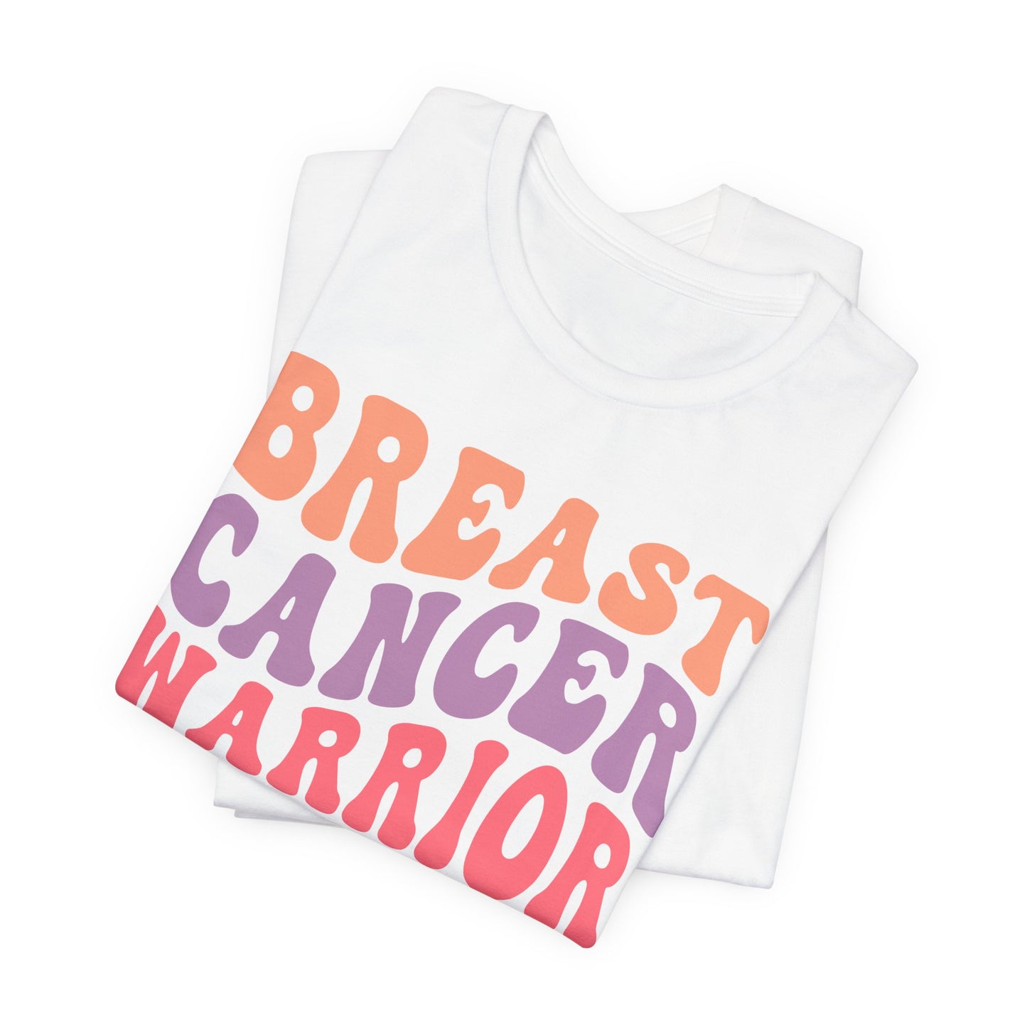 🎗️💪 Breast Cancer Warrior T-Shirt – Bold Retro Awareness Tee for Strength & Support 🌸