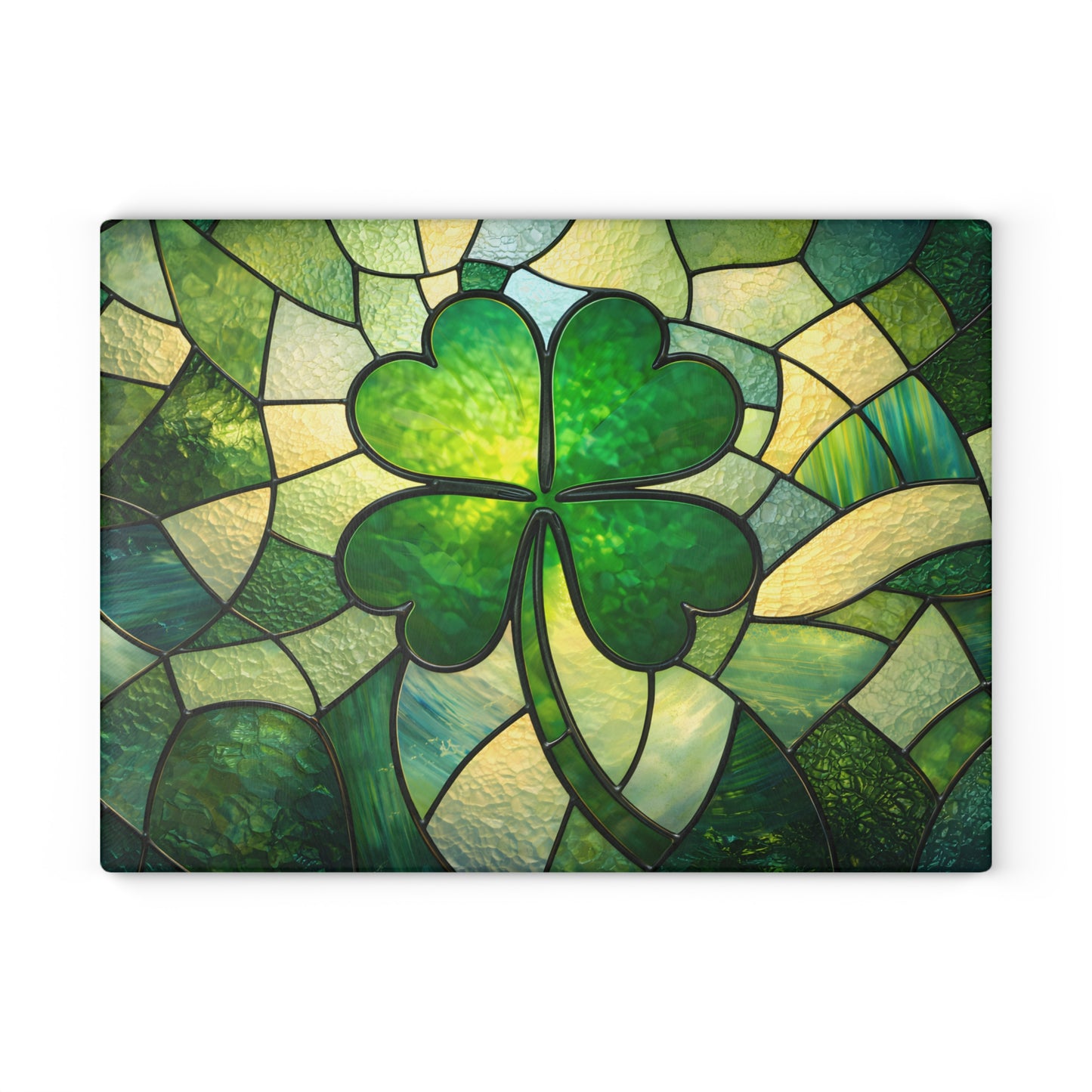Emerald Valley Rainbow Glass Cutting Board – St. Patrick’s Day Kitchen Décor