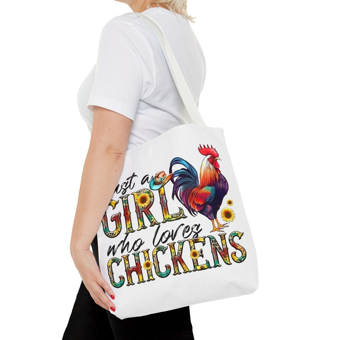 🐔 Solo una chica que ama las gallinas: Bolsa de tela estilo granja para amantes de las gallinas