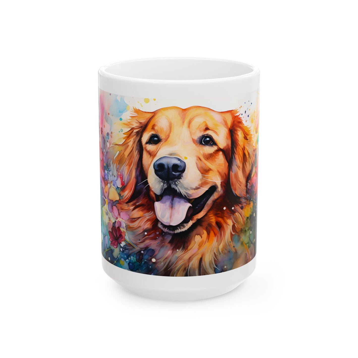 🐕 Watercolor Golden Retriever Mug – A Heartwarming Tribute to Your Furry Friend! 🌸