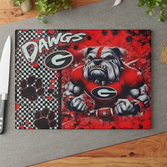 Red Dawgs Bulldog Cutting Board – Bold Spirit & Fierce Kitchen Style