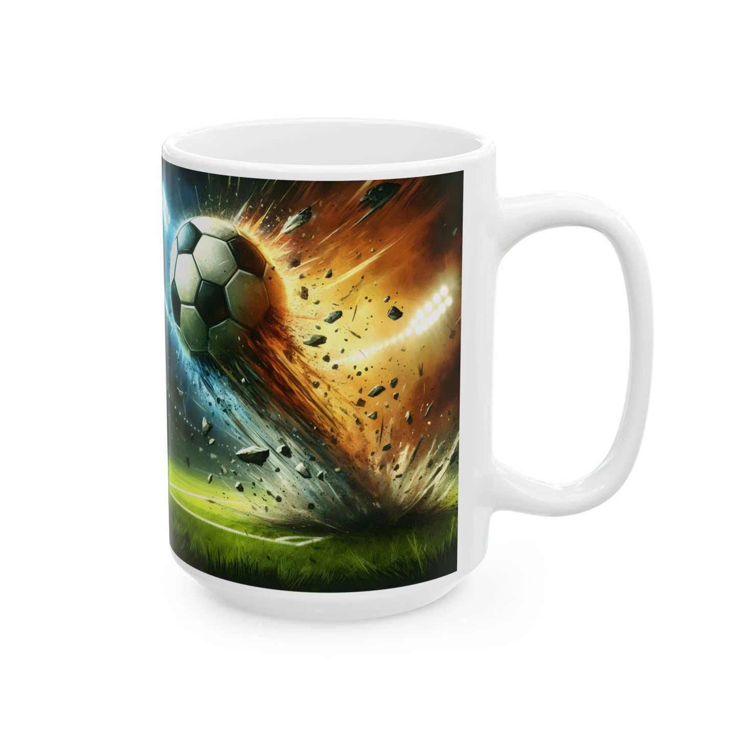 ⚽🔥 Explosive Soccer Mug – Customizable Sports Coffee Cup ✨☕