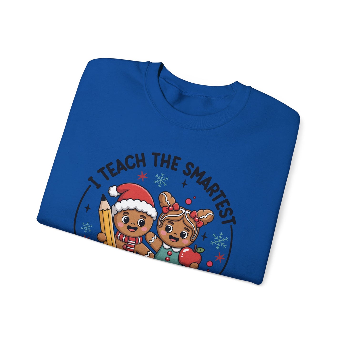🍪✏️ Smartest Cookies Teacher Sweatshirt – Cute Gingerbread Classroom Vibes 🍎❄️