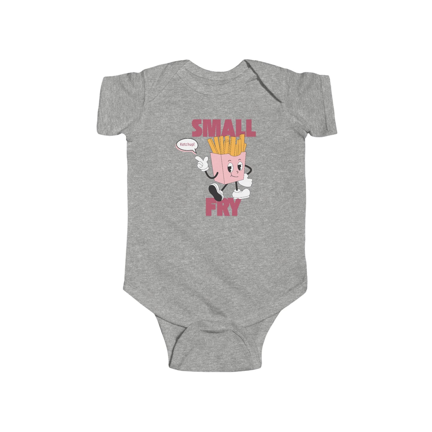 🍼🍟 “Small Fry” Baby Onesie – Adorable Funny Outfit for Little Snack Lovers 🍔✨