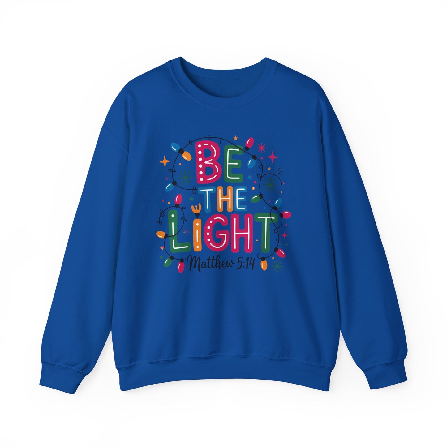 ✨🕯️ Be The Light – Matthew 5:14 Sweatshirt 🌟🎄