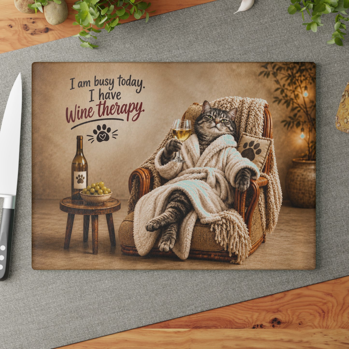 Copy of Black & White Horses Glass Cutting Board – Elegant Running Horses Artwork with Scenic Countryside Landscape
