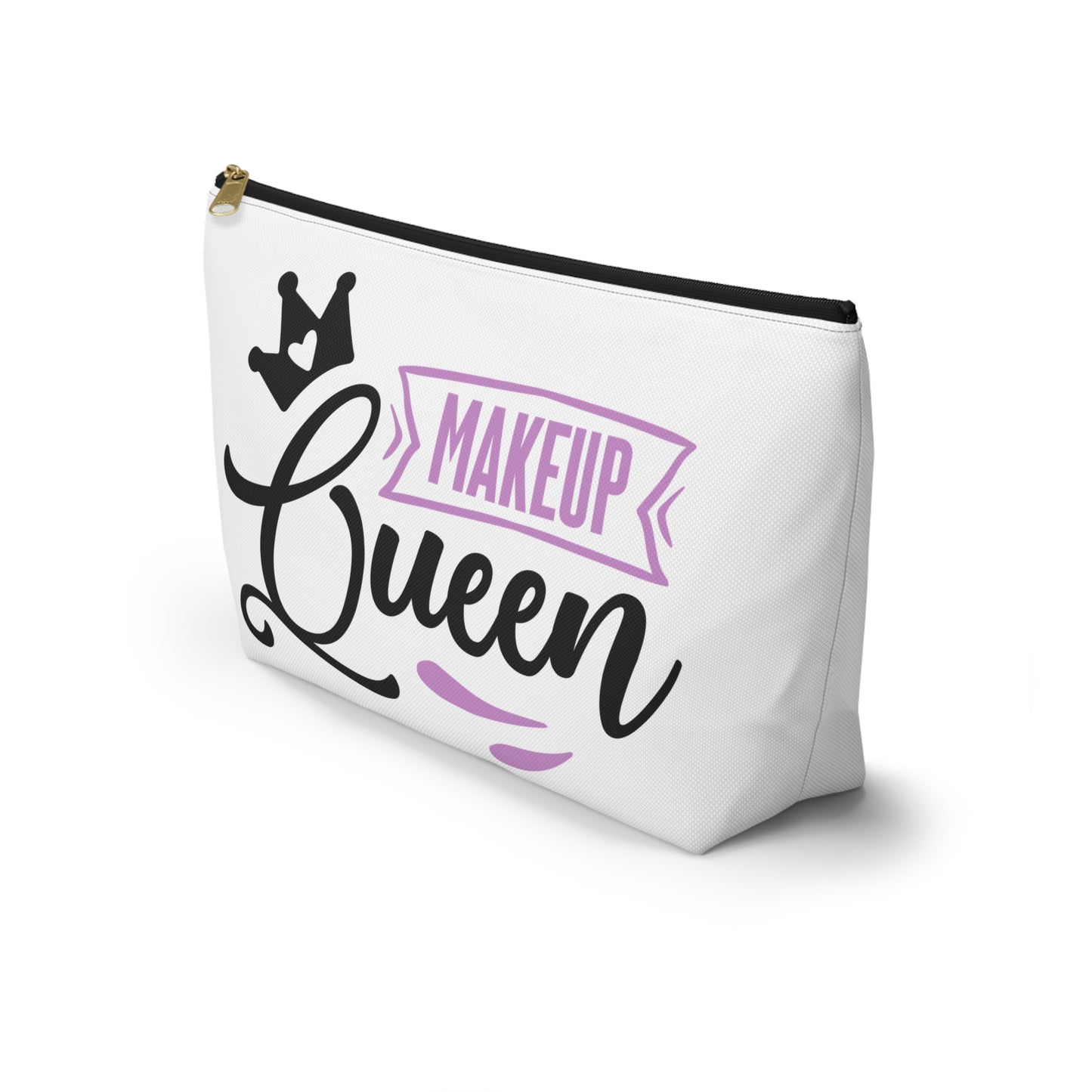 Accessory Pouch – "Makeup Queen" Purple Makeup Bag
