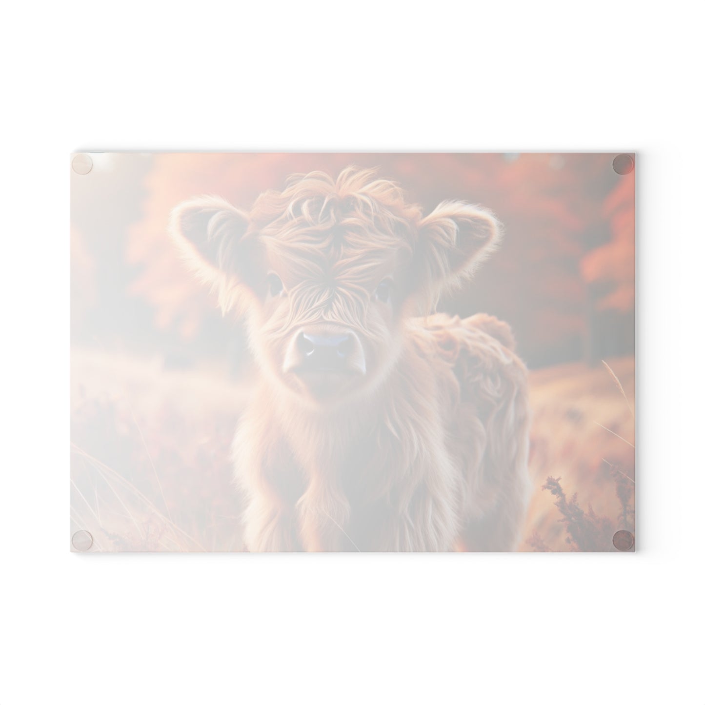 🍁 Autumn Highland Calf Cutting Board – Warm Rustic Charm for Your Fall Kitchen