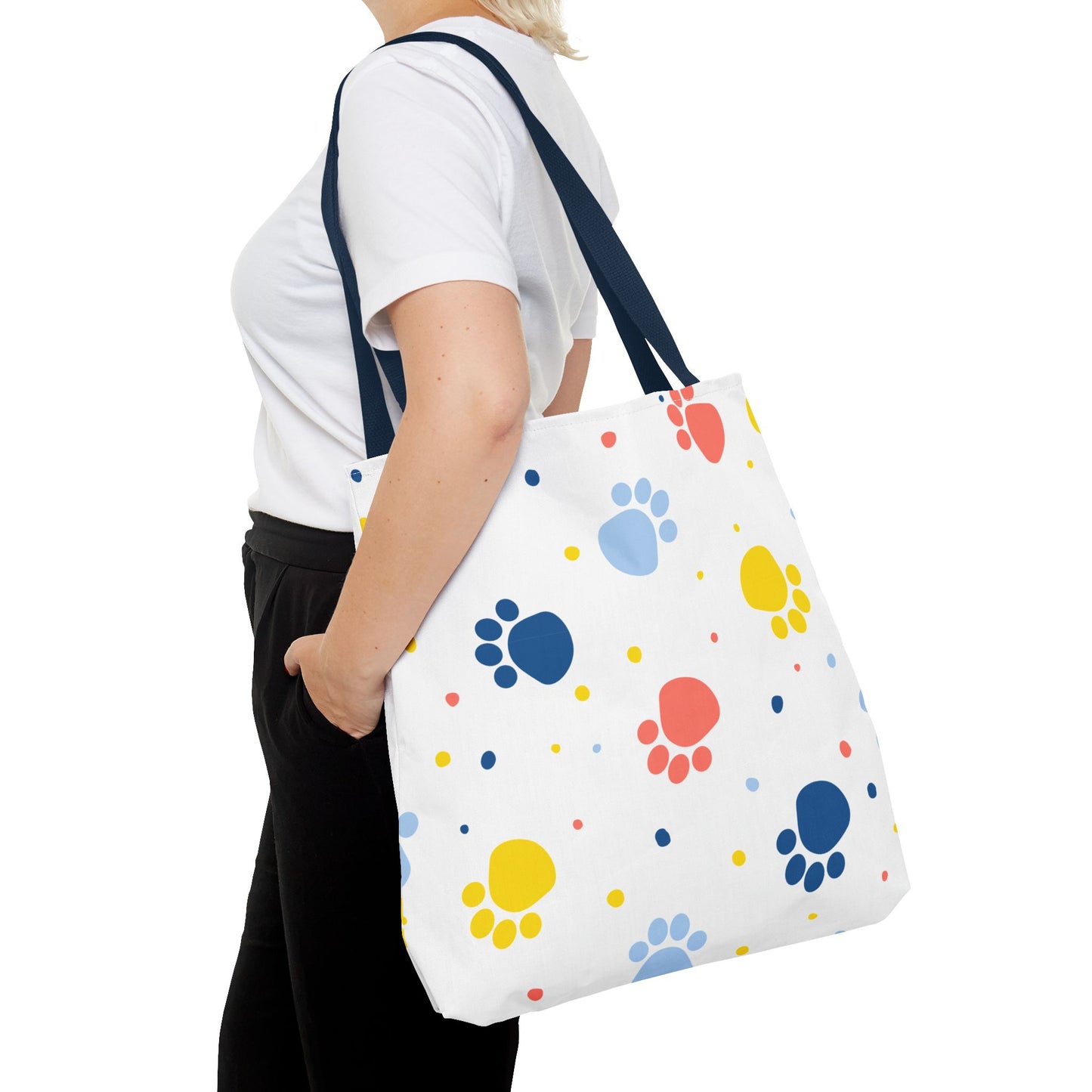 Bolsa de mano con estampado de patas | Para llevar a diario, ideal para amantes de las mascotas