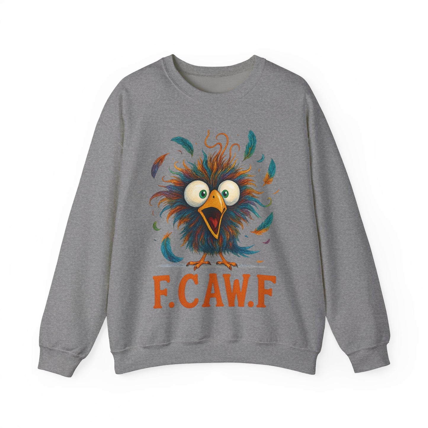 🍂🪽 F.CAW.F Funny Bird Sweatshirt – Quirky Fowl Humor for Everyday Laughs