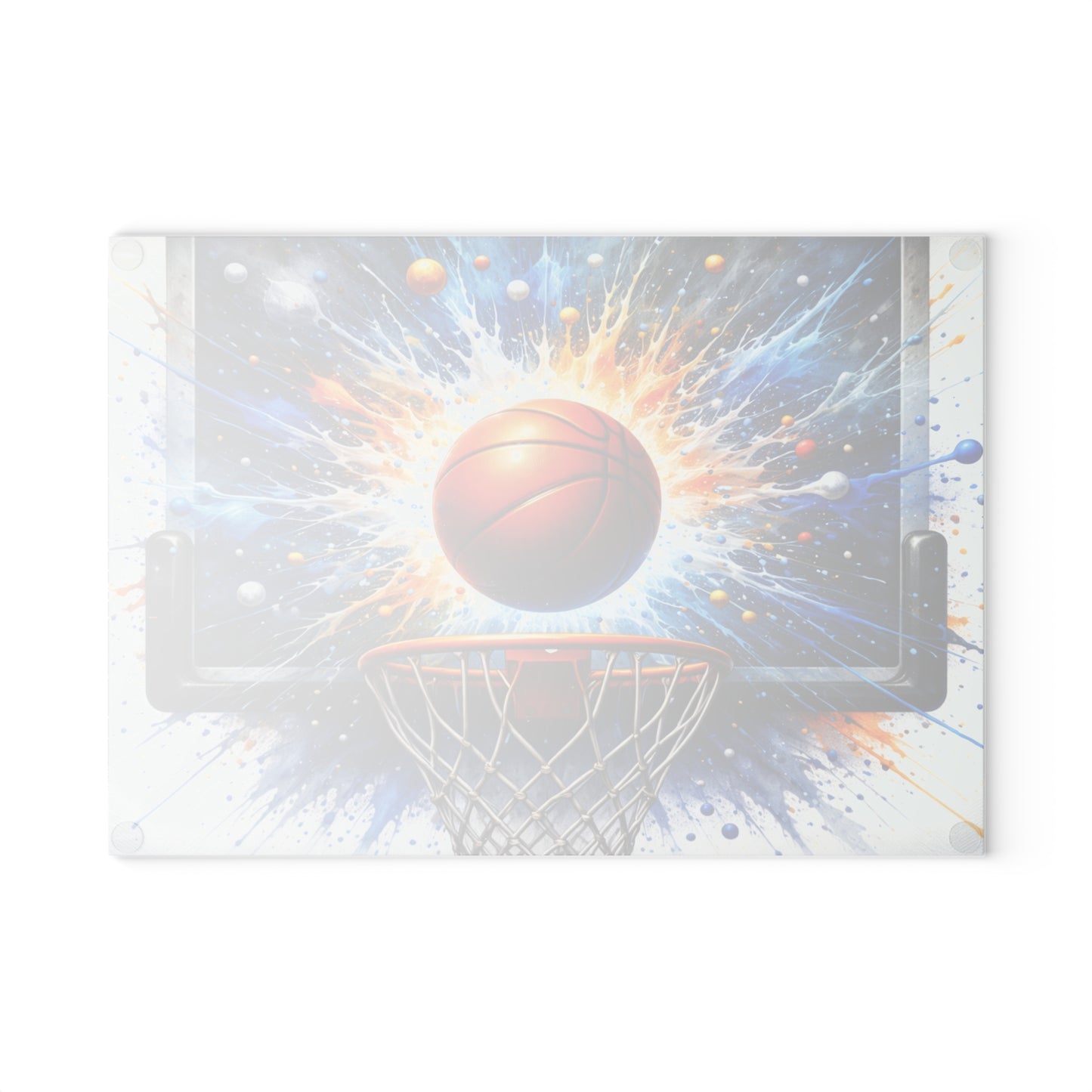 Basketball Splash Art Cutting Board – Slam Dunk Style for Your Kitchen