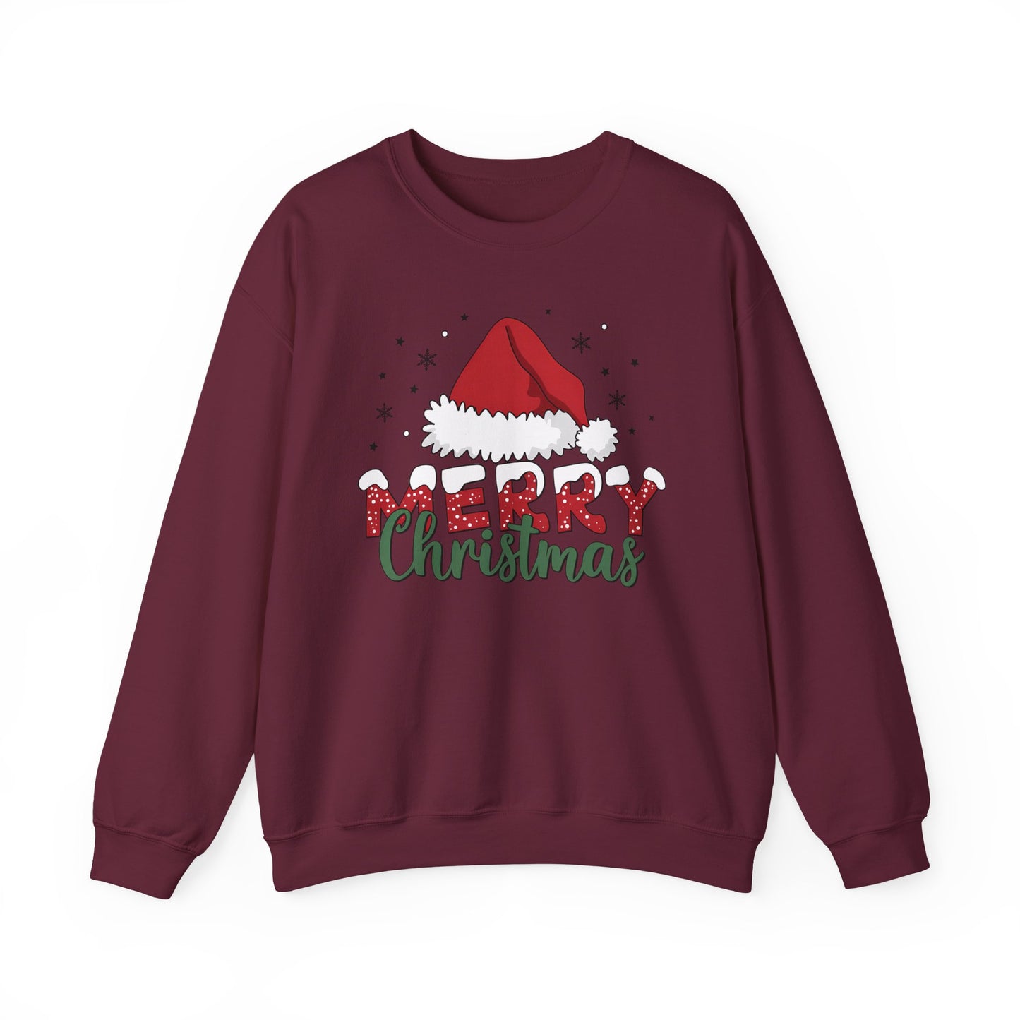🎅✨ Merry Christmas Santa Hat Sweatshirt – Classic Festive Holiday Style