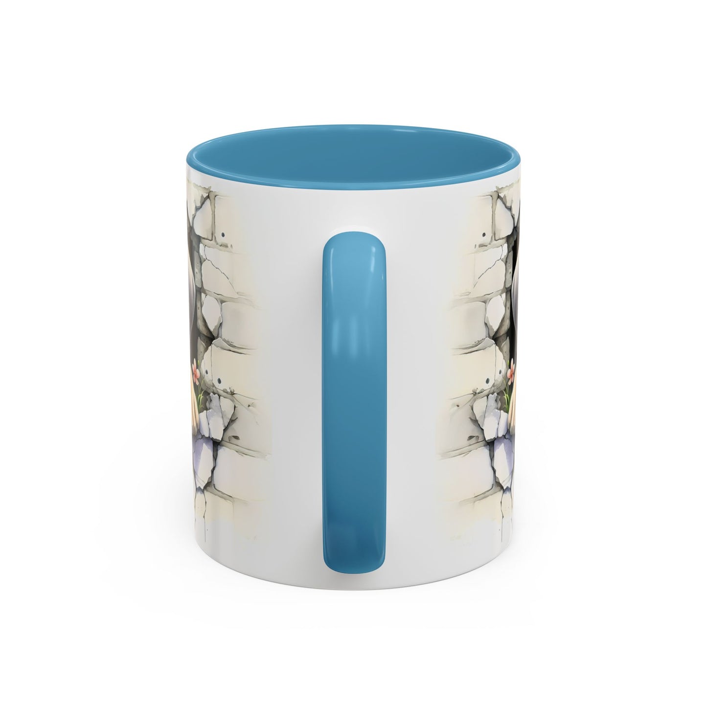🐾 Great Dane Puppy Accent Mug – Sweet Peek-Through Puppy Design ☕💛