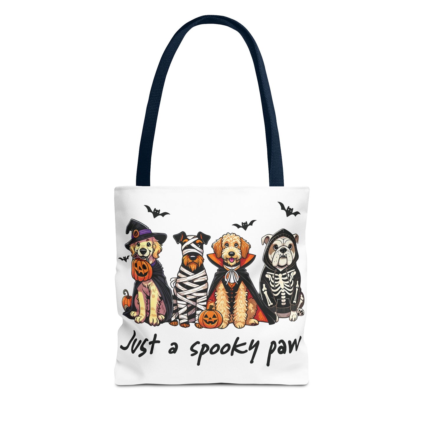 🐾 Spooky Paws Halloween Tote Bag – Doggone Cute Halloween Style 🎃