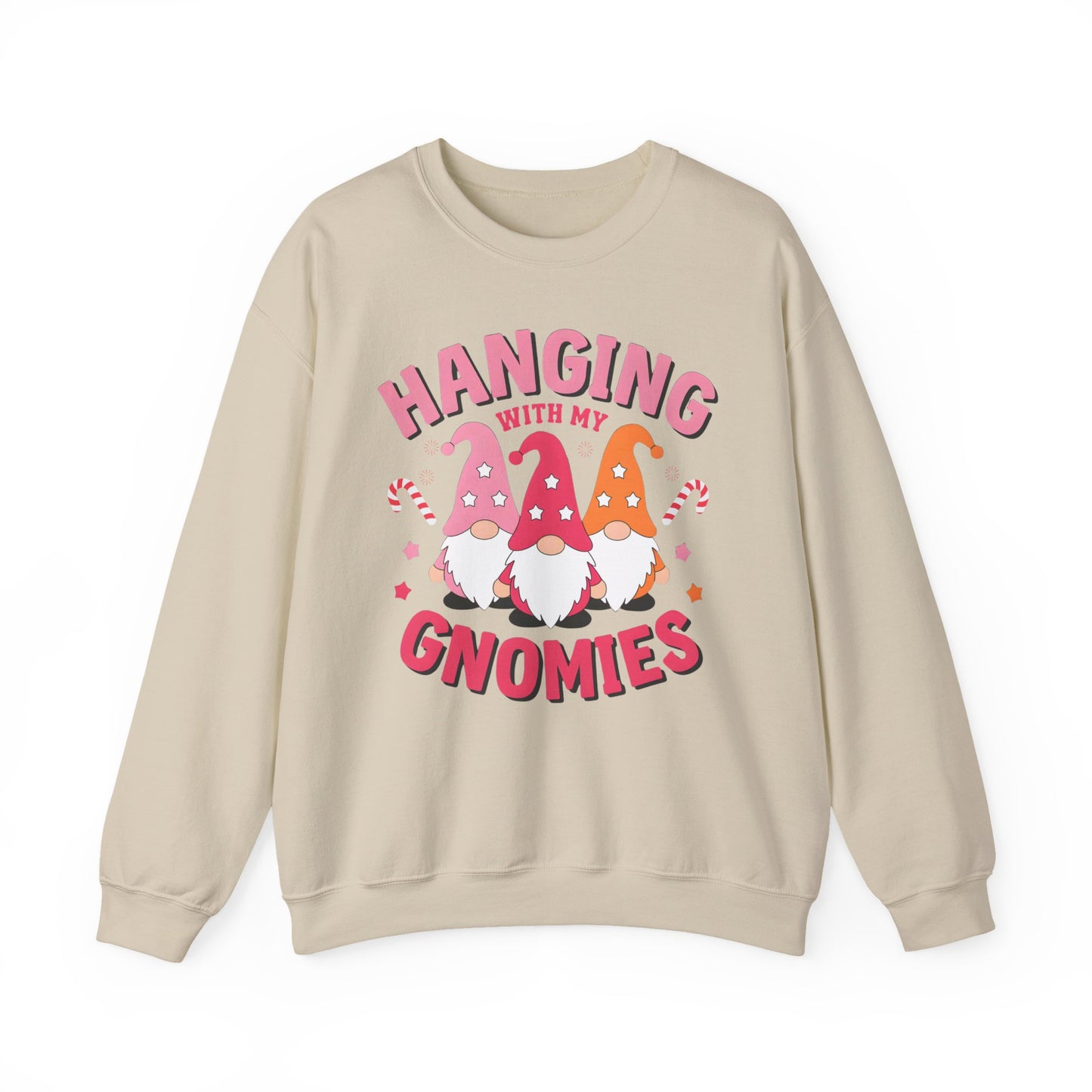 🎀 Hanging With My Gnomies Women’s Sweatshirt – Cute Holiday Matching Vibes