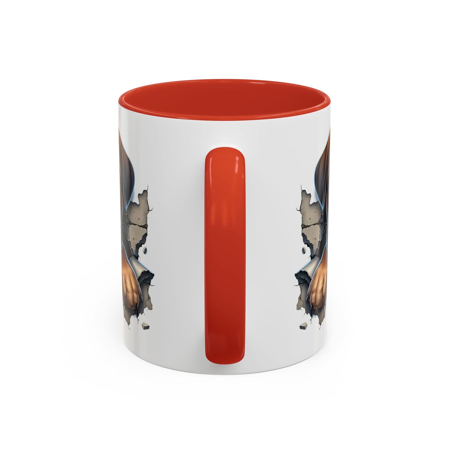 🧡 Boxer Puppy Accent Mug – Adorable Peek-Through Cup for Dog Lovers