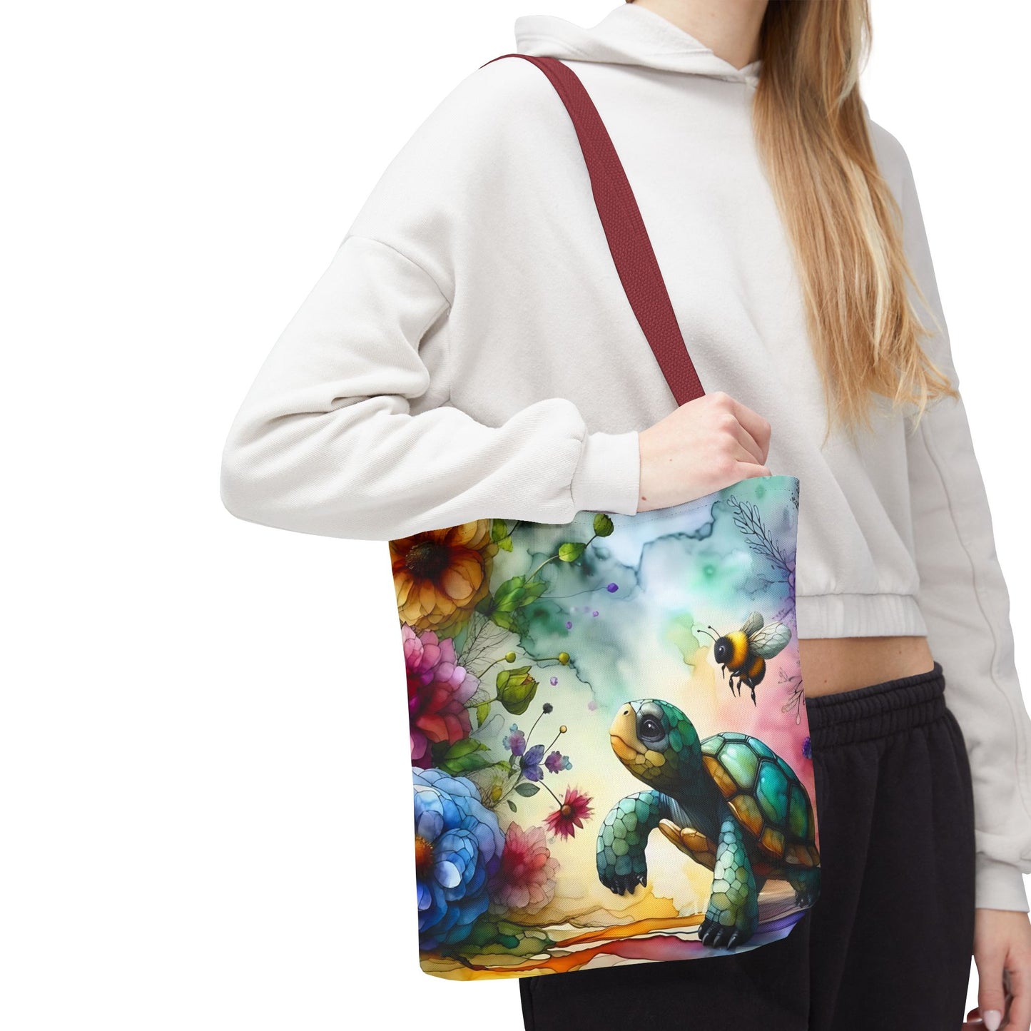 Bolsa de mano - Diseño de tortugas coloridas