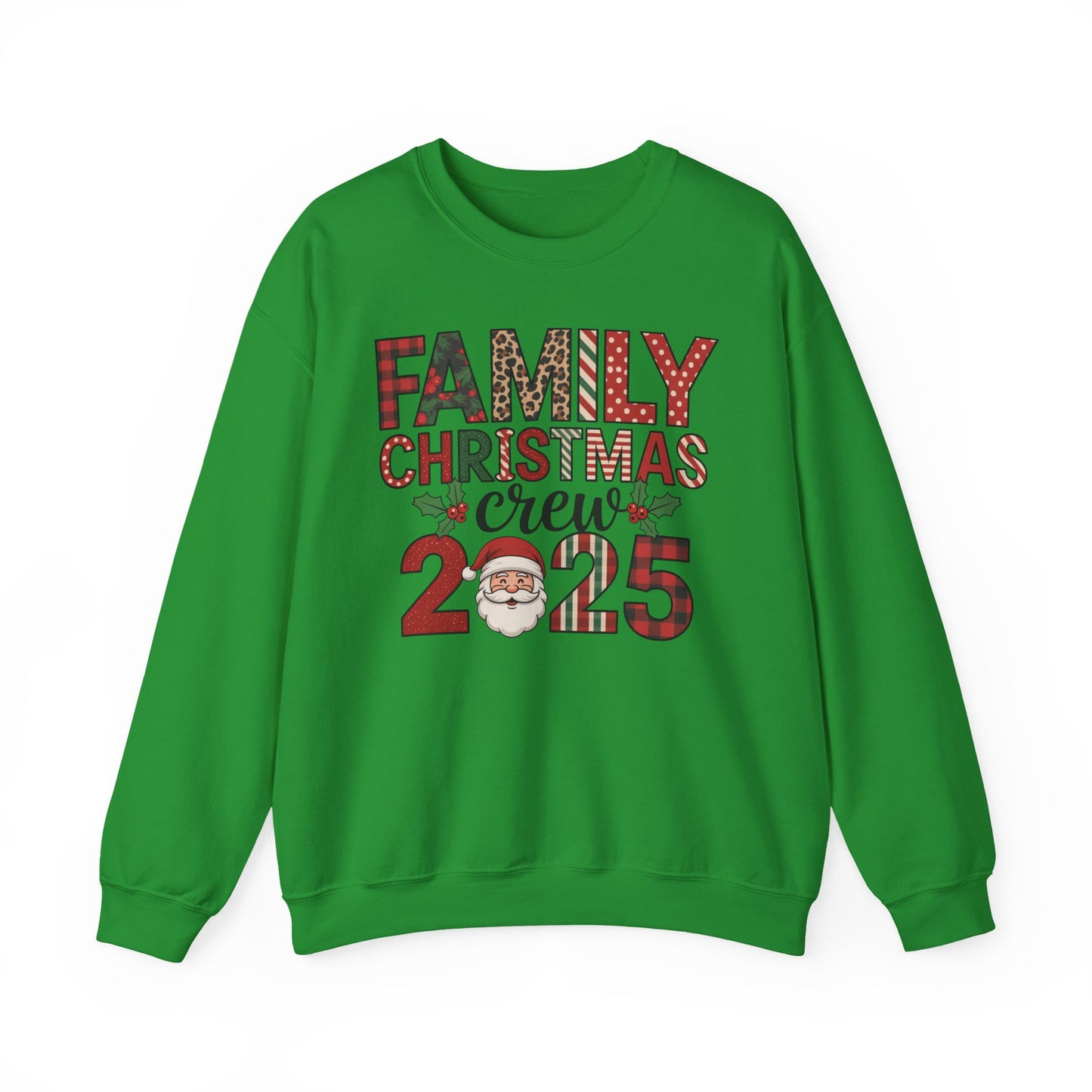 🎄👨‍👩‍👧‍👦 Family Christmas Crew 2025 Sweatshirt – Celebrate the Holidays Together 🎅✨