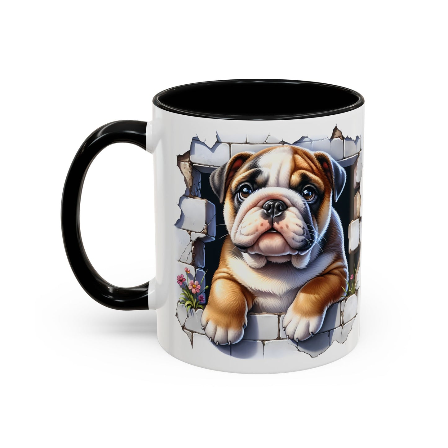 🐶☕ English Bulldog Puppy Accent Mug – Adorable Breakthrough Pup Design ✨rs (11/15oz)
