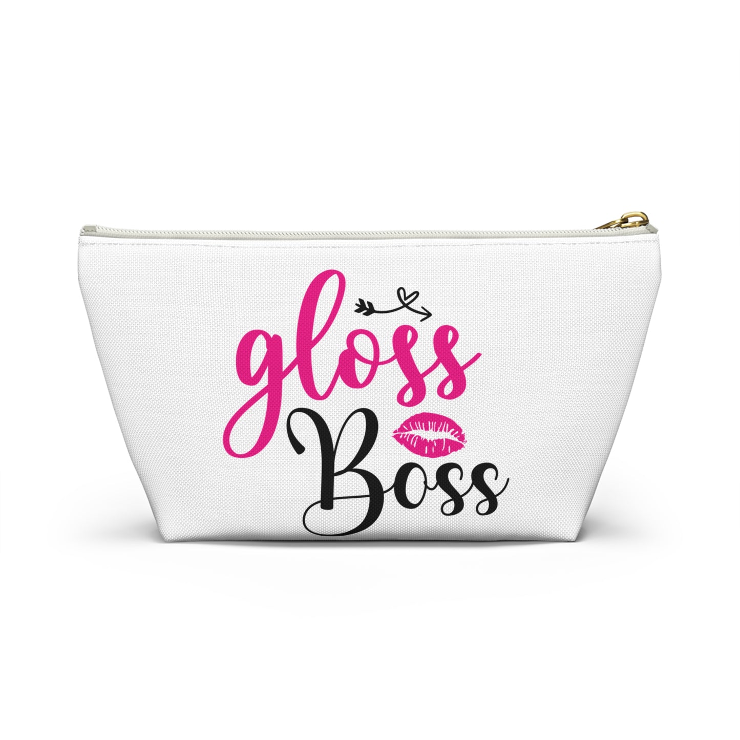 Accessory Pouch – "Gloss Boss" Pink Makeup Bag