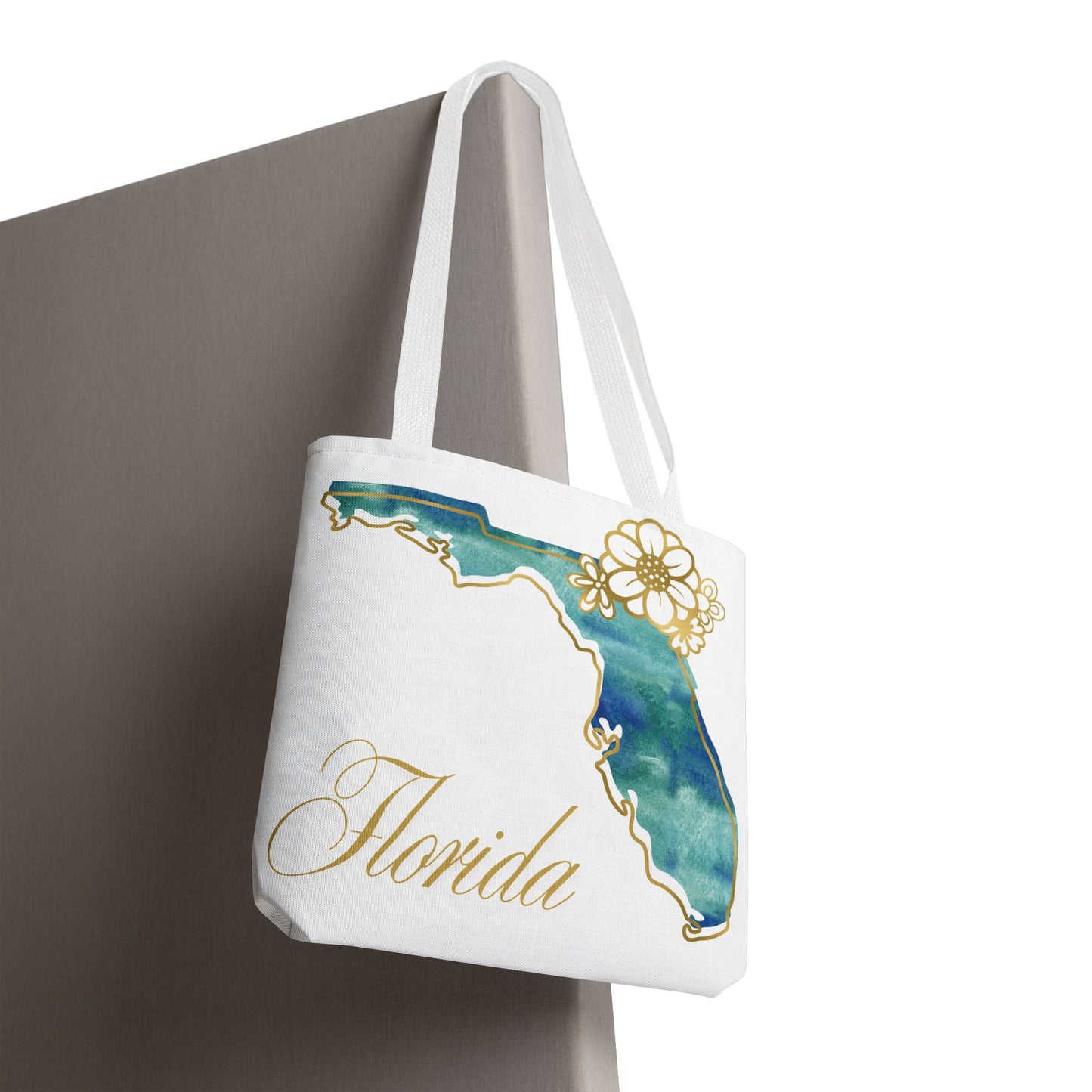 🌸 Florida State Floral Tote Bag – Elegant, Coastal & Practical 👜