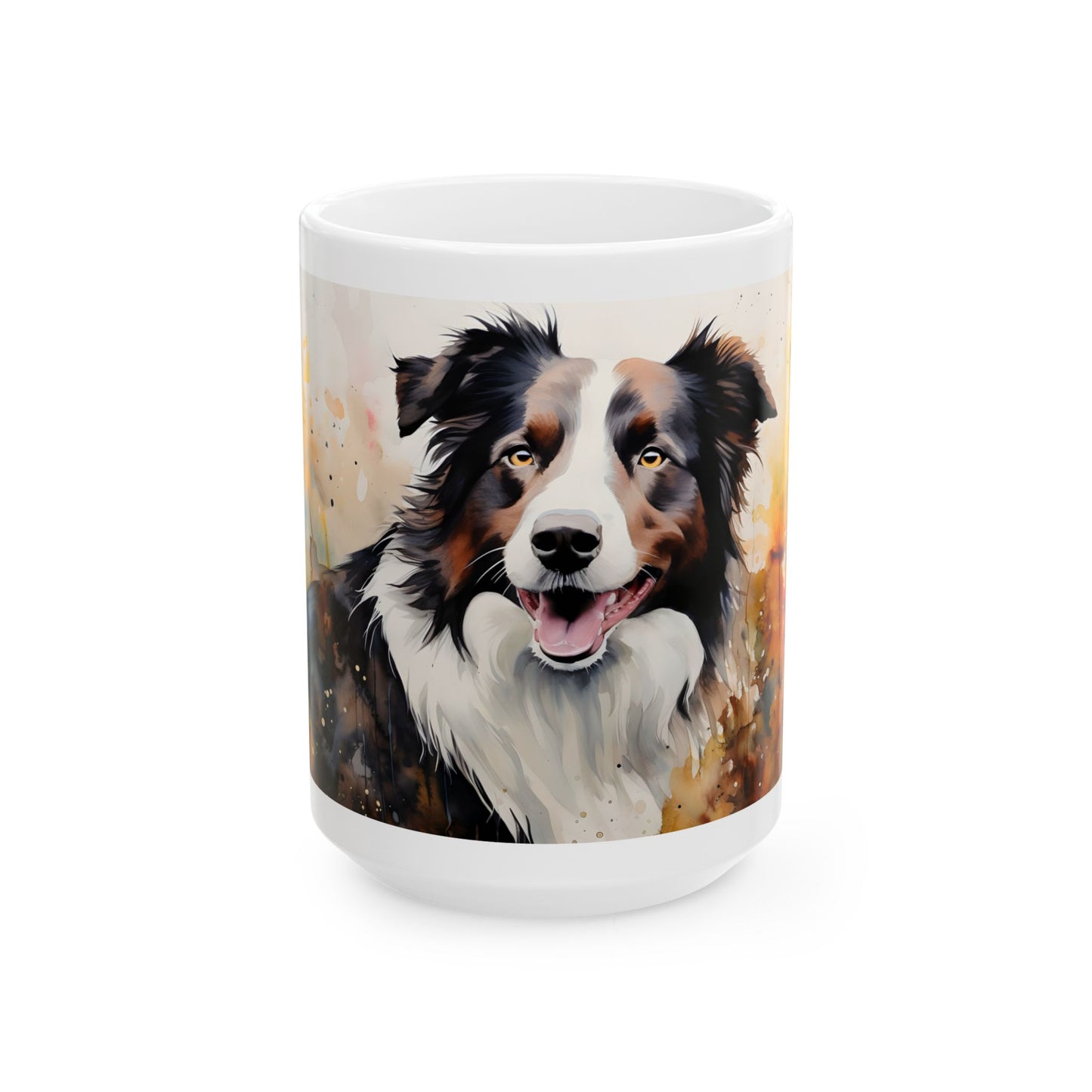 🐾 Watercolor Border Collie Mug – A Stunning Tribute to Your Loyal Companion! 🌸