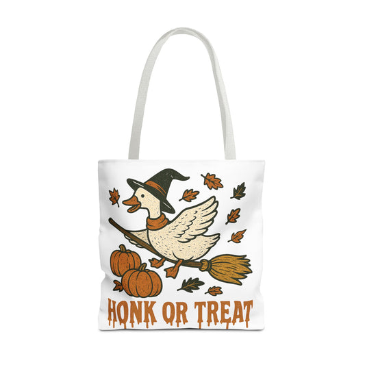🪄 Honk or Treat Goose Halloween Tote Bag – Witchy Whimsy for Spooky Season 🎃👜