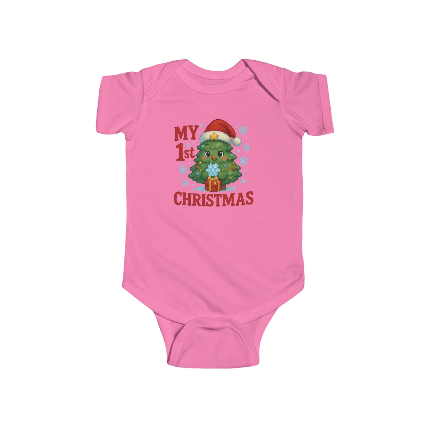 🎄 My 1st Christmas Baby Onesie – Cozy Tree Edition 🌟