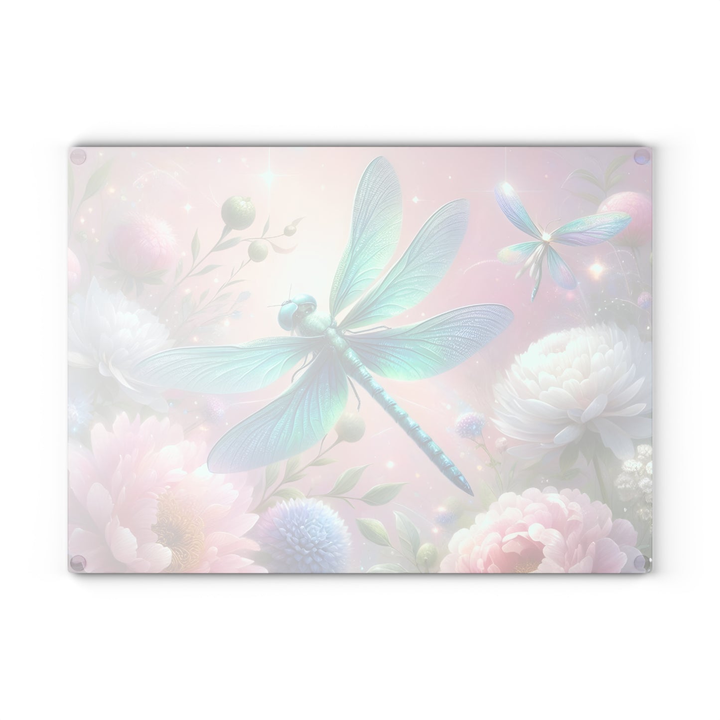 🦋 Dragonfly Garden Cutting Board – Whimsical Beauty for Your Kitchen 🌸