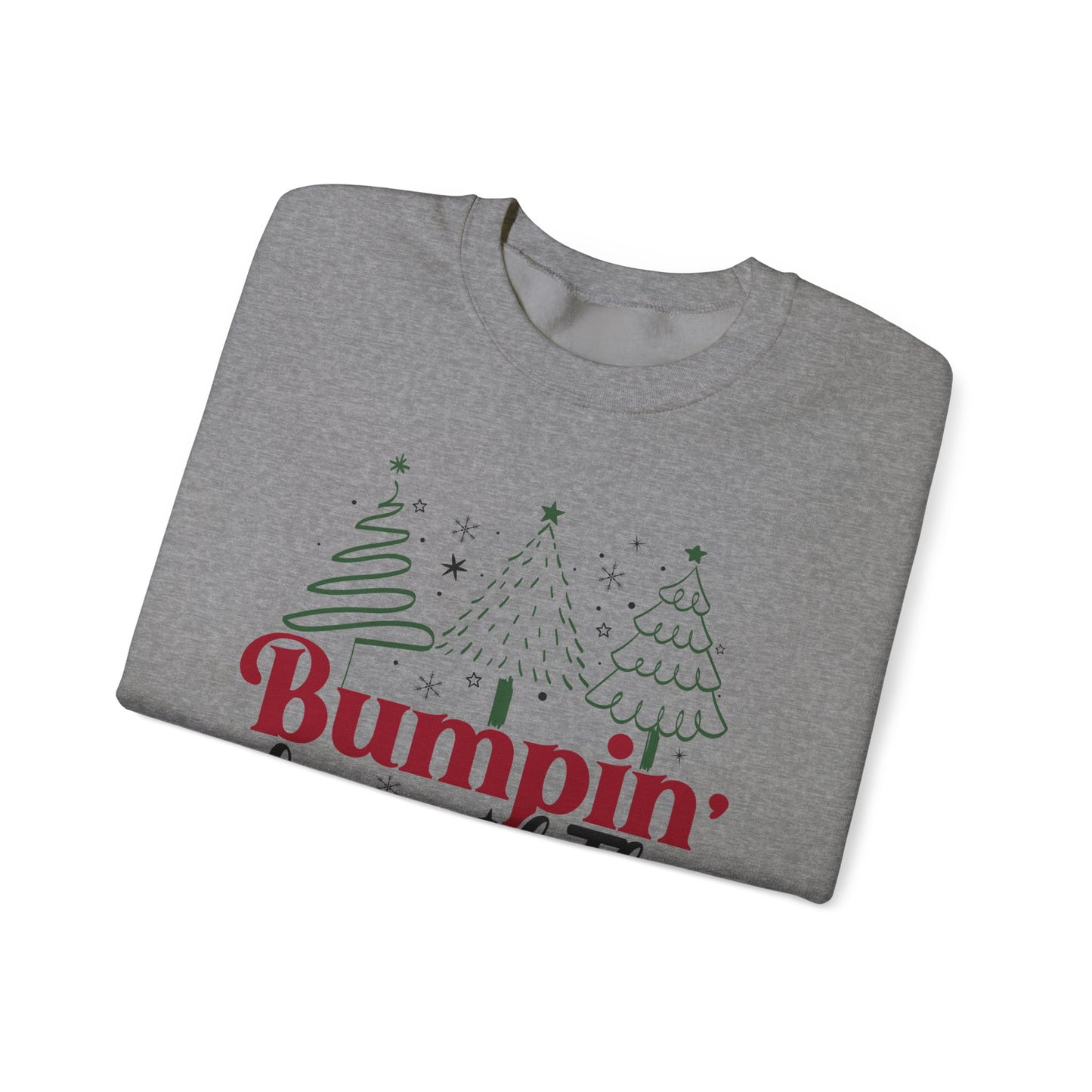 🎄👶 Bumpin’ Around the Christmas Tree Sweatshirt – Cute Holiday Maternity Top ❤️