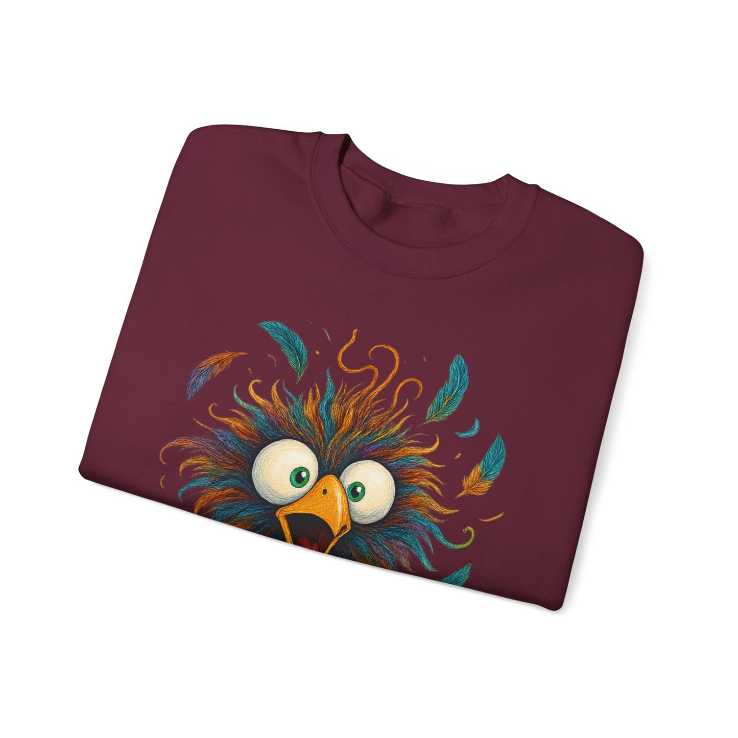 🍂🪽 F.CAW.F Funny Bird Sweatshirt – Quirky Fowl Humor for Everyday Laughs