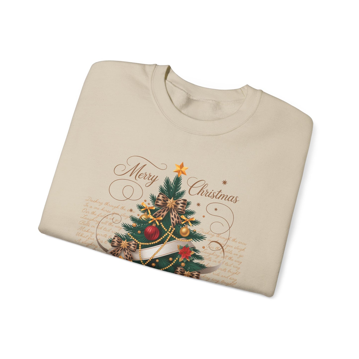 🎄✨ Merry Christmas Tree Sweatshirt – Classic Festive Elegance for 2025 ✨🎅