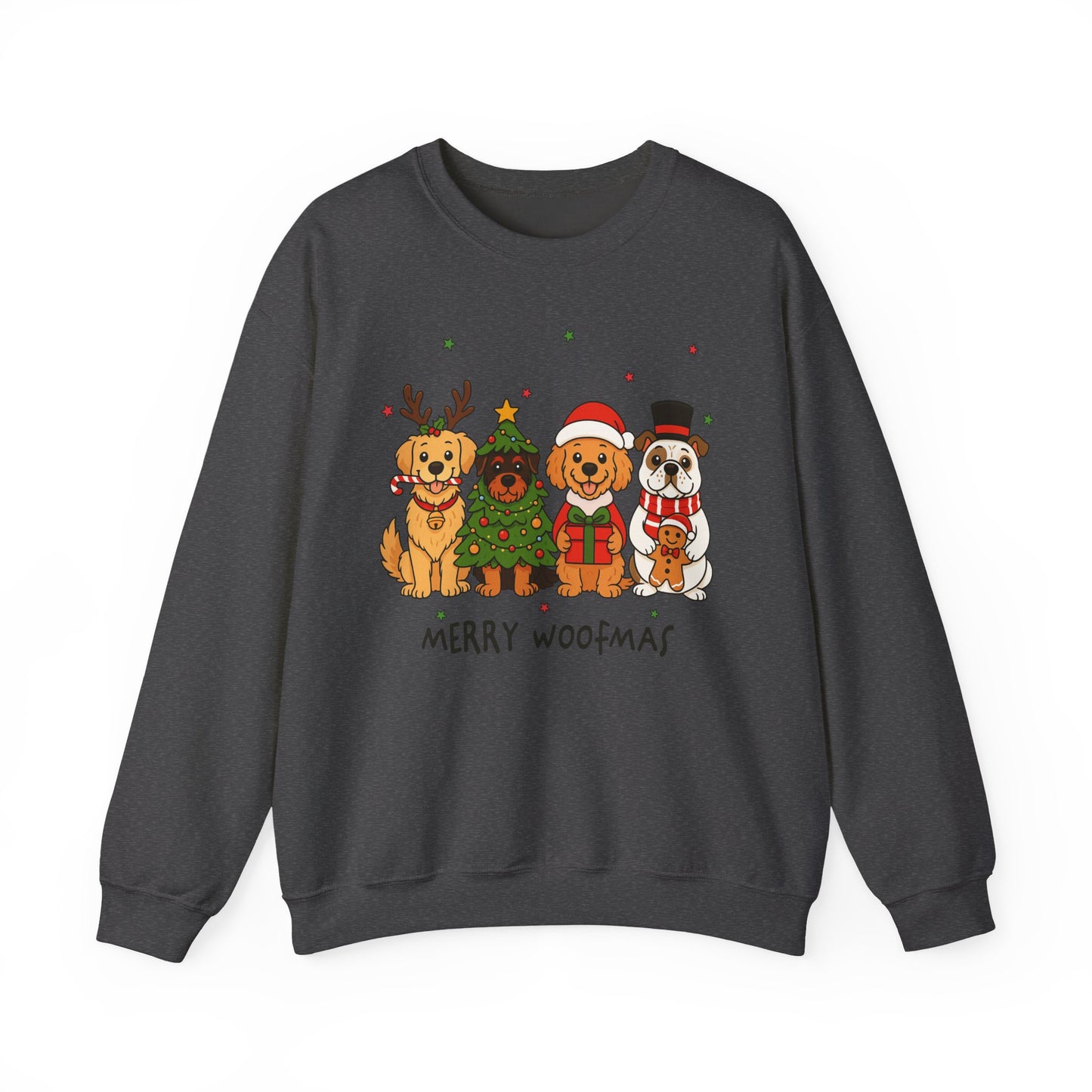 🐶🎄 Merry Woofmas Sweatshirt – Festive Dog Lovers Holiday Crewneck