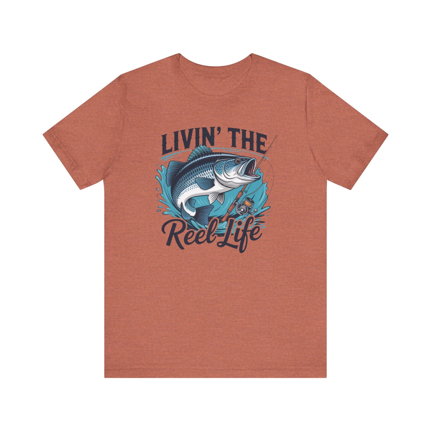🎣 Livin’ the Reel Life Fishing T-Shirt – Perfect Gift for Anglers! 🐟