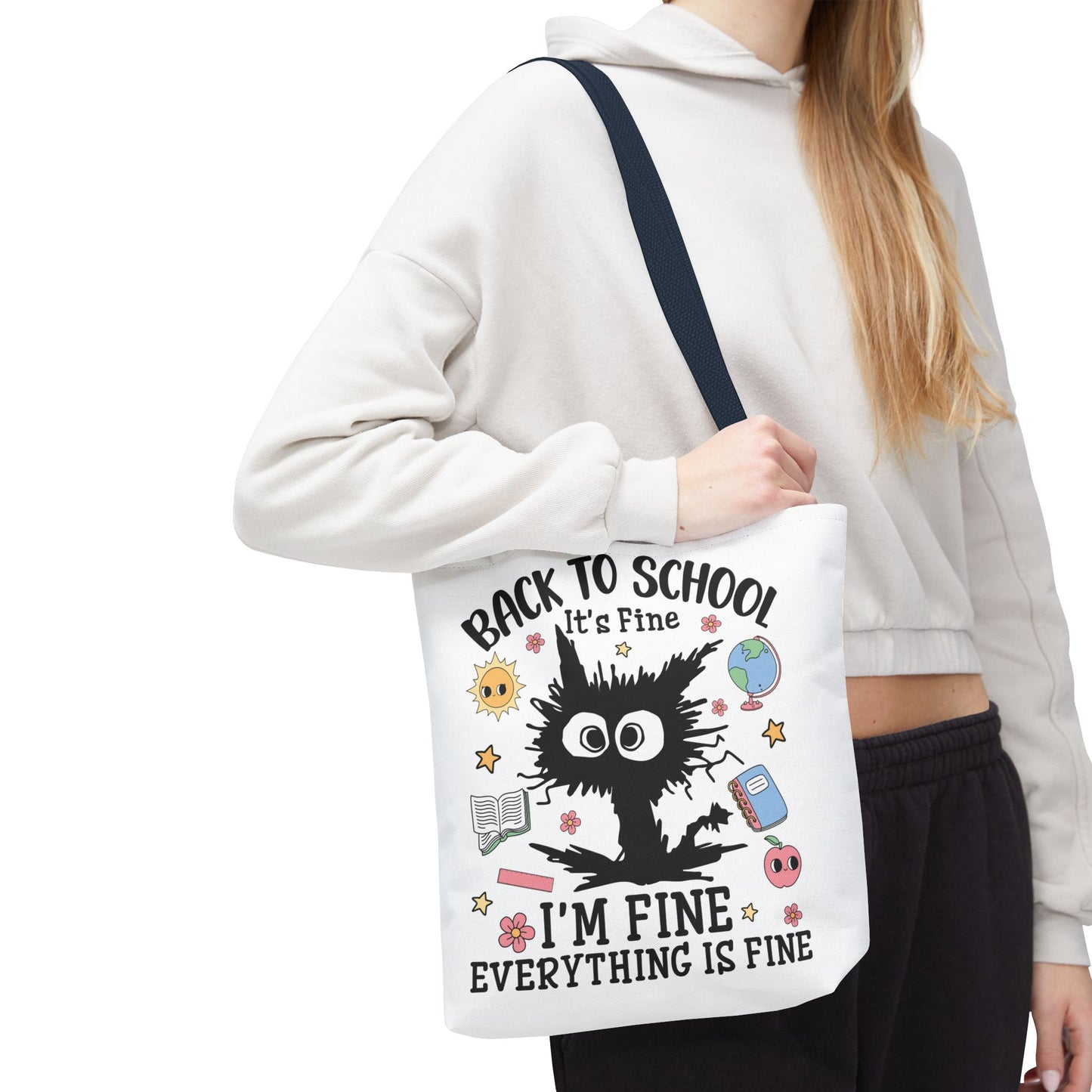 👀 I See Smart People Tote – Kawaii School Vibes with a Clever Twist 🍎